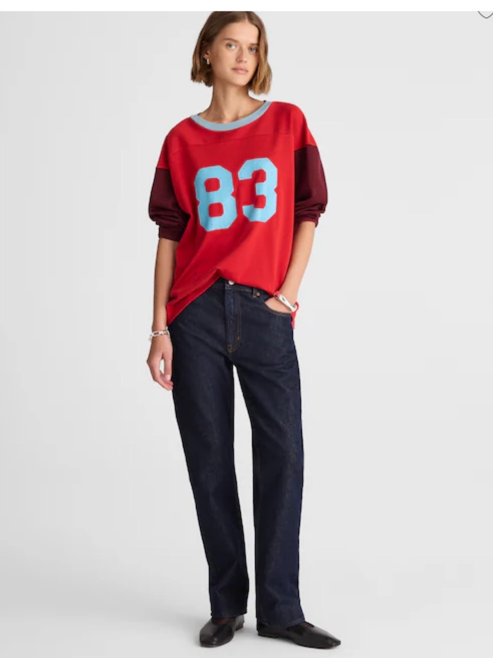 Madewell Alexa Chung for Madewell Slim Boyfriend Jean in Rinse Wash